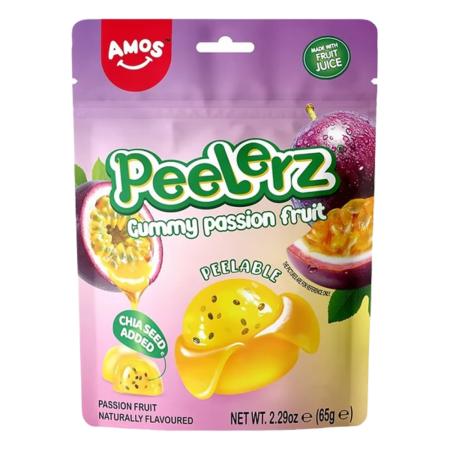 Produse Alimentare - Amos Peelerz Gummy Passion Fruit CHN 65g
