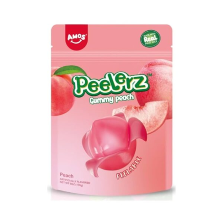 Produse Alimentare - Amos Peelerz Gummy Peach USA 65g