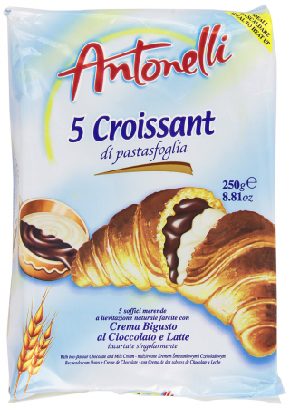 Croissante, Foitaje & Prăjiturele - Antonelli Croissant Bigusto Latte/Cioccolato 250g
