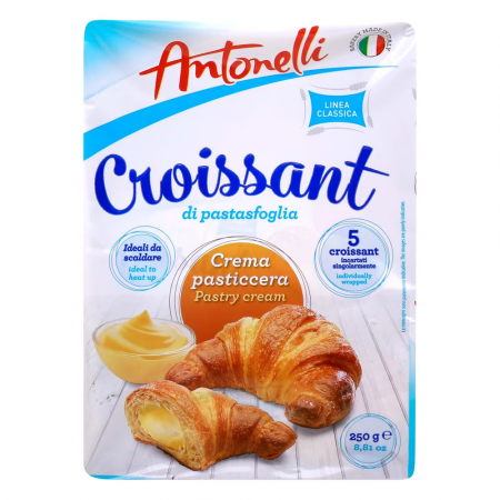 Croissante, Foitaje & Prăjiturele - Antonelli Croissant Crema Pasticcera 250g