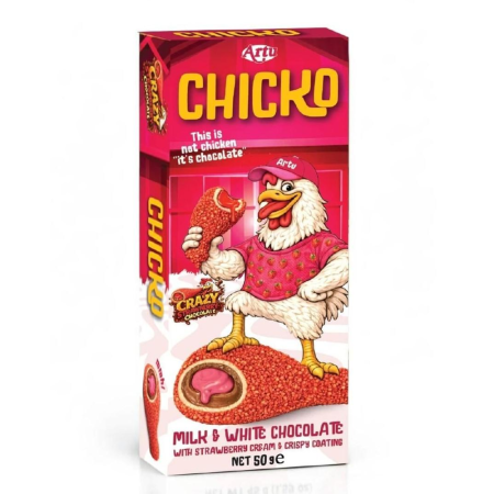 Produse Alimentare - Artu Chicko Crazy Strawberry Chocolate TUR 50g
