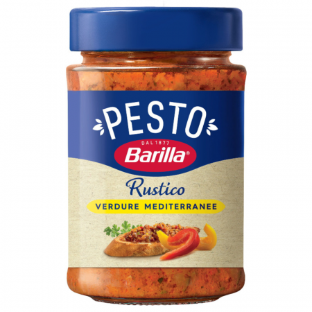 Sosuri pentru paste - Barilla Pesto Rustico Verdure Mediterranee 200g