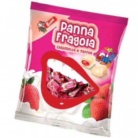Produse Alimentare - Benn Caramelle Panna Fragola 250g