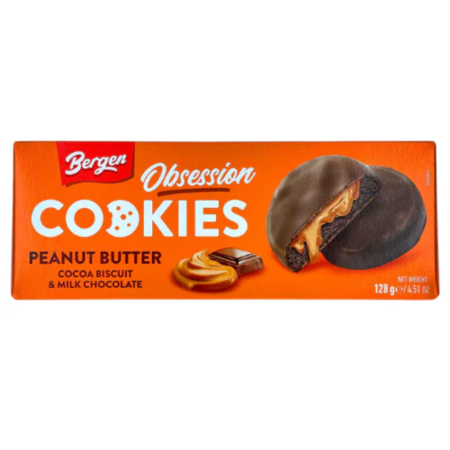 Produse Alimentare - Bergen Obsession Peanut Butter Cocoa Cookies HU 128g