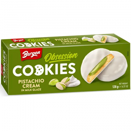 Biscuiți & Fursecuri - Bergen Obsession Pistacchio White HU 128g