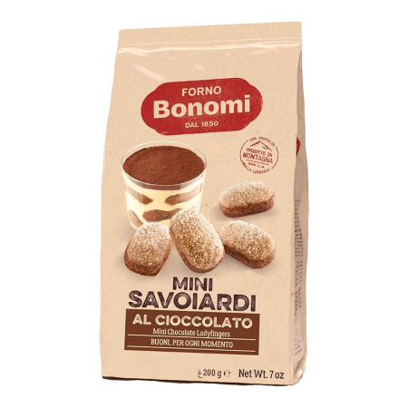 Produse Alimentare - Bonomi Mini Savoiardi Cioccolato 200g