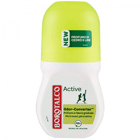Deodorante, antiperspirante - Borotalco Active Odor Giallo 50ml deo roll-on