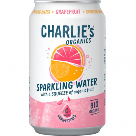 Băuturi - Charlie's Organics Sparkling Water Grapefruit NL 330ml