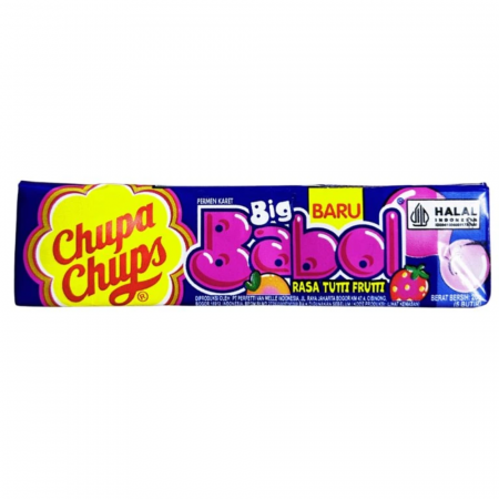 Gumă de Mestecat & Drajeuri - Chupa Chups Big Babbol Tutti Frutti Bubble Gum IDN 20g