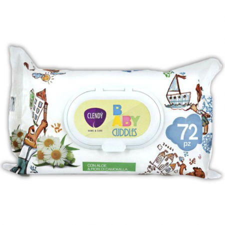 Altele - Clendy Baby Aloe & Camomilla 72 buc. servetele umede