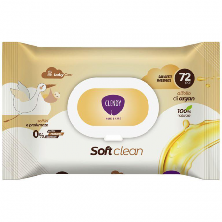 Altele - Clendy Baby Argan 72 buc. servetele umede
