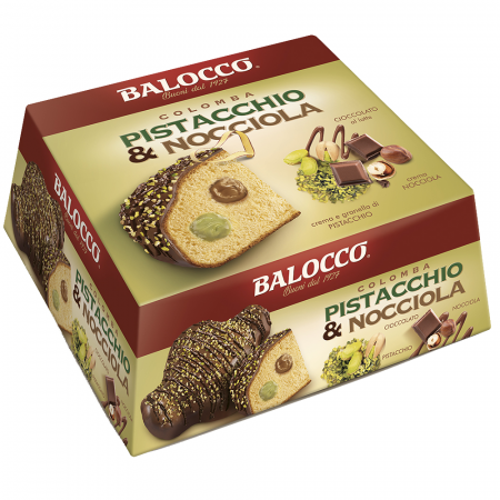 Specialități Sărbători 2026 - Balocco Colomba Pistacchio e Nocciola 750g