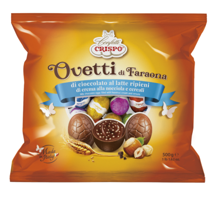 Produse Alimentare - Crispo Ovetti Latte Nocciola 500g