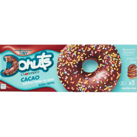 Croissante, Foitaje & Prăjiturele - Cuorenero Tiny Donuts Cacao 111g