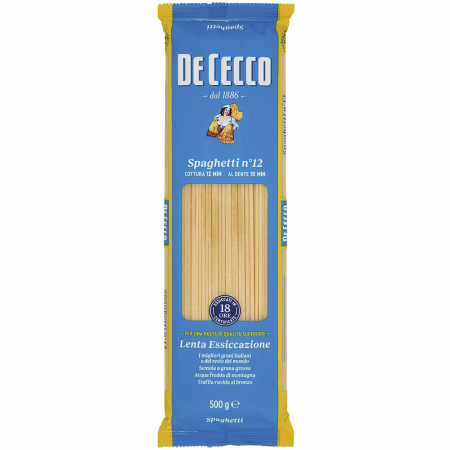 Paste Italiene - De Cecco 12 Spaghetti 500g