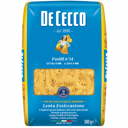 Produse Alimentare - De Cecco 34 Fusilli 500g