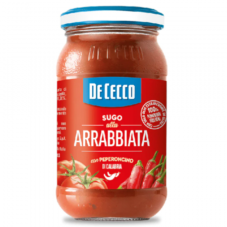 Sosuri pentru paste - De Cecco Sugo Arrabbiata 200ml sos paste