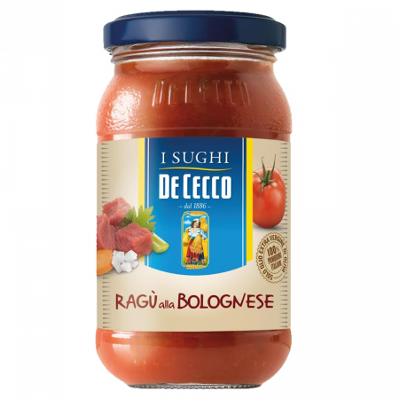 Sosuri pentru paste - De Cecco Sugo Bolognese 190g sos paste