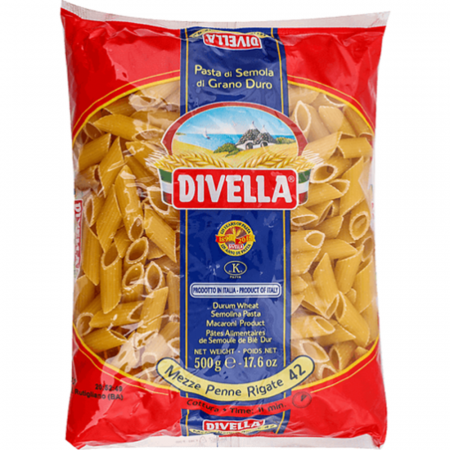 Paste Italiene - Divella 42 Mezze Penne Rigate 500g