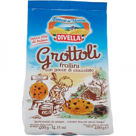 Biscuiți & Fursecuri - Divella Grottoli Frollini Cioccolato 400g