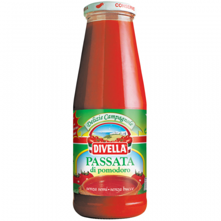 Suc de roșii, roșii decojite - Divella Passata 680g