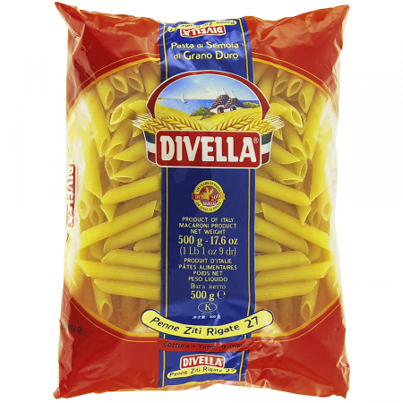 Paste Italiene - Divella Penne Ziti Rigate 500g