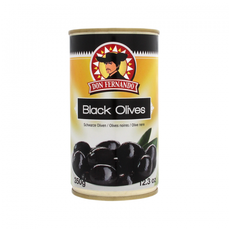 Conserve de legume - Don Fernando Masline Negre cu Samburi 350g