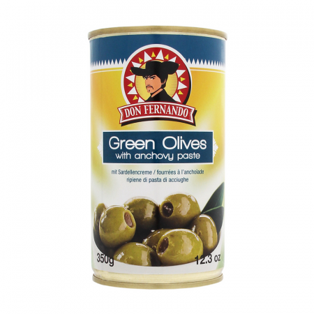 Conserve de legume - Don Fernando Masline Verzi Umplute cu Ansoa 350g