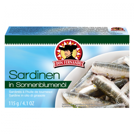 Don Fernando Sardine in Ulei de Floarea Soarelui 115g