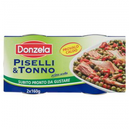 Conserve de ton, pește - Donzella Tonno & Piselli 2x160g