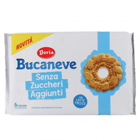 Produse Alimentare - Doria Bucaneve Senza Zucchero 263g biscuiti fara zahar