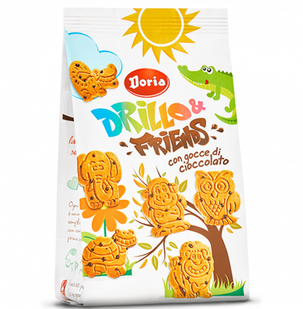 Biscuiți & Fursecuri - Doria ZooDoria Gocce di Cioccolato 350g biscuiti