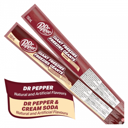 Produse Alimentare - Dr. Pepper Giant Freezies Classic/Cream Soda USA 150ml (1 buc.)