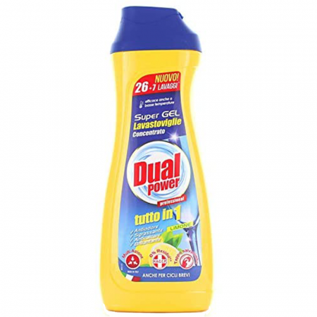 Produse de Curățenie - Dual Power Gel Lavastoviglie Limone 0,66l 33 spalari