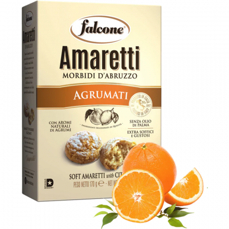 Biscuiți & Fursecuri - Falcone Amaretti Morbidi Agrumi 170g