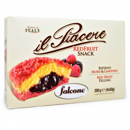 Croissante, Foitaje & Prăjiturele - Falcone Il Piacere Red Fruit 200g (4x50g)