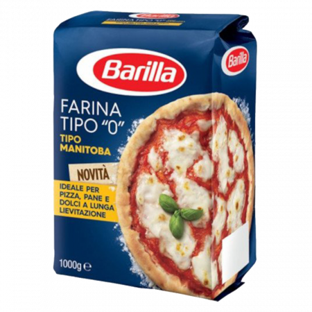 Farina 0 Manitoba Barilla per pizza, pane e dolci - 1 Kg