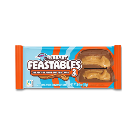 Ciocolată - Feastables Mr. Beast Peanut Butter Cups USA 40g