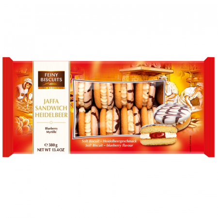 Biscuiți & Fursecuri - Feiny Biscuits Jaffa Sandwich cu Crema si Coacaze 380g