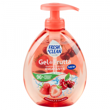 Săpun lichid, solid - Fresh & Clean Fragola e Ciliegia 300ml