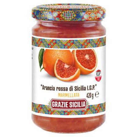 Dulceață, gem, compot - Grazie Sicilia Marmellata Arancia Rossa di Sicilia 420g