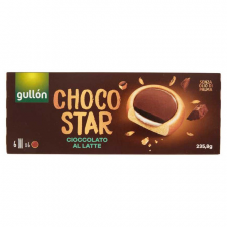 Biscuiți & Fursecuri - Gullon Choco Star Latte 235g