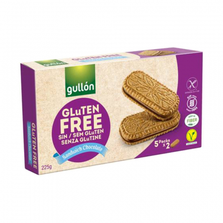 Biscuiți & Fursecuri - Gullon Sandwich Cioccolato Fara Gluten 220g