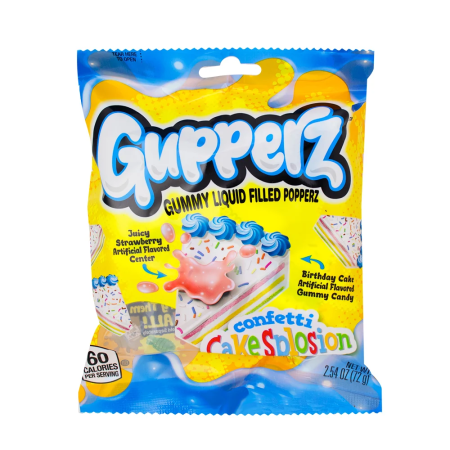 Jeleuri & Bomboane - Gupperz Confetti Cakesplosion USA 72g