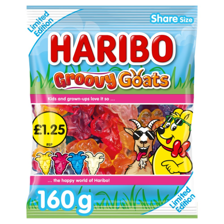 Jeleuri & Bomboane - Haribo Groovy Goats Limited Edition UK 160g