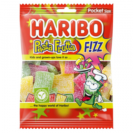 Jeleuri & Bomboane - Haribo Pasta Frutta Fizz 70g