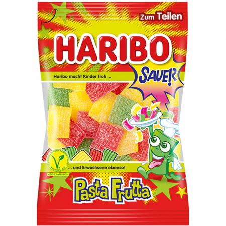 Jeleuri & Bomboane - Haribo Pasta Frutta Sauer 160g
