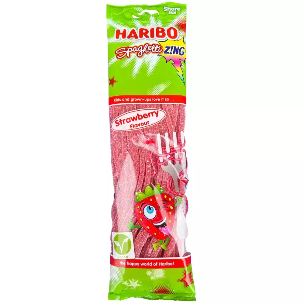 Jeleuri & Bomboane - Haribo Spaghetti Erdbeere 200g