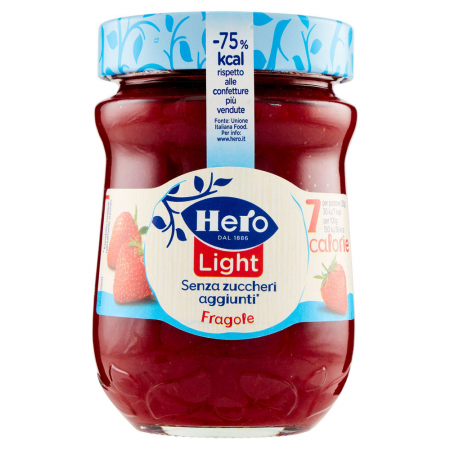 Produse Alimentare - Hero Light Gem Capsuni fara zahar 280g