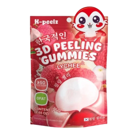 Produse Alimentare - K-Peelz Lychee 3D Peeling Gummies CHN 75g